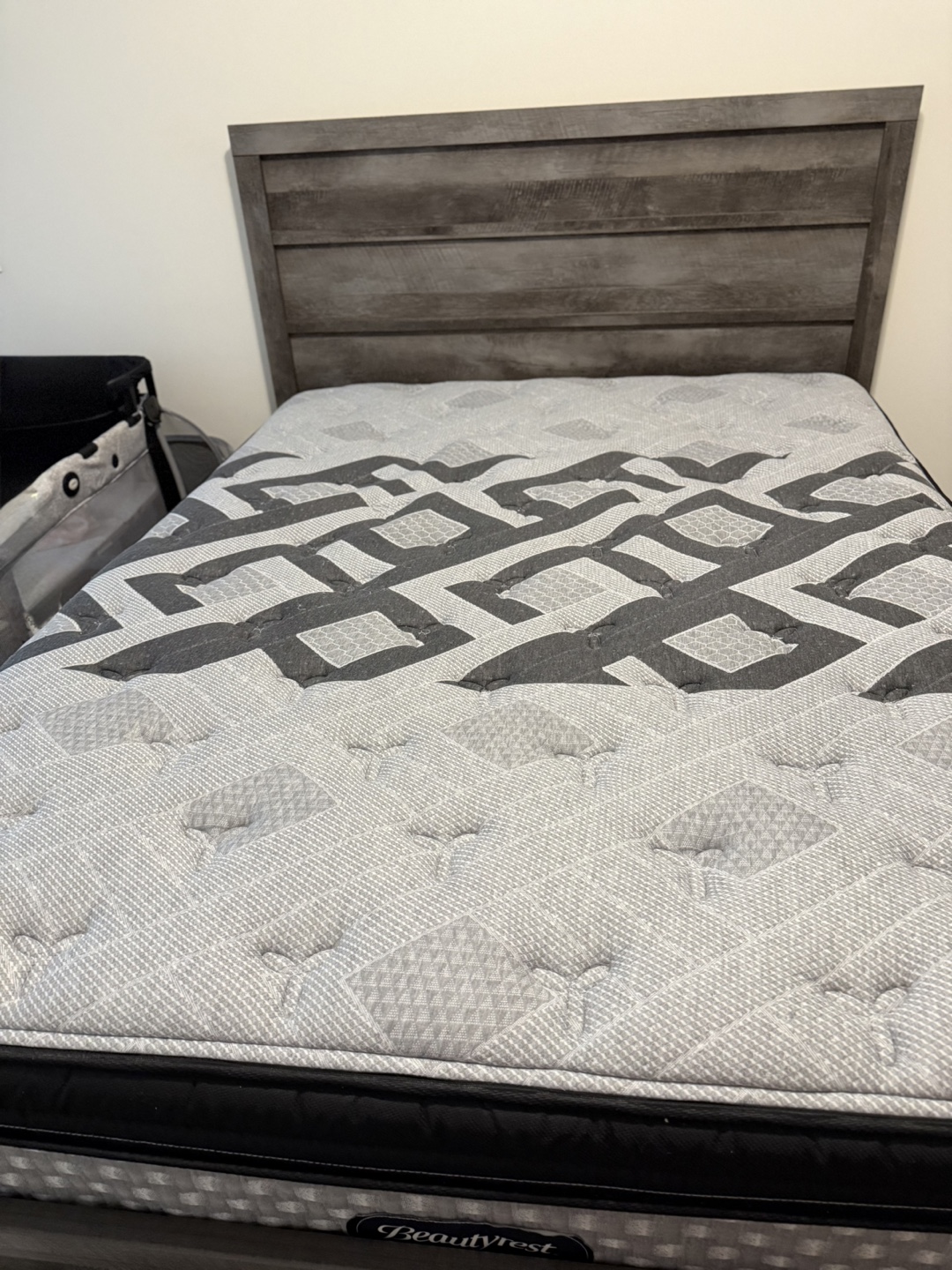 Grey Bedroom Set - Dresser, Mirror & Queen Bed Frame - photo 3