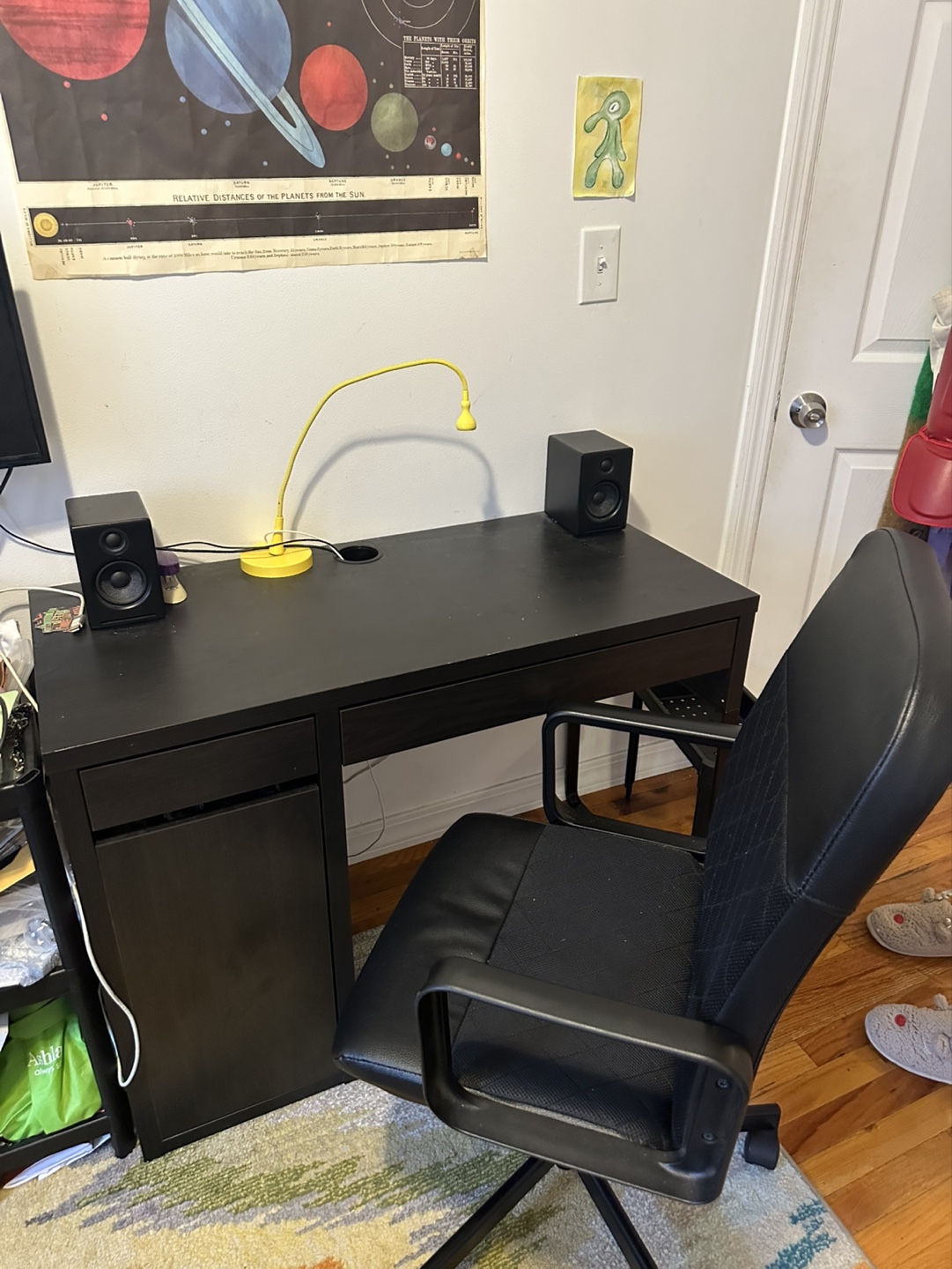 Ikea Micke Desk & Rolling Chair