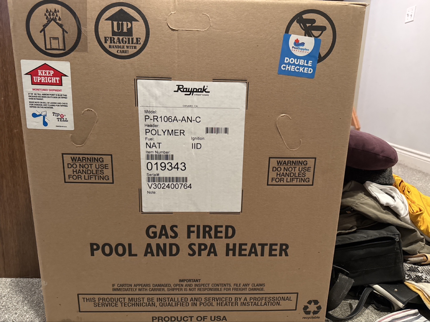 Raypak Gas Fired Pool and Spa Heater - PR106A-AN-C - photo 2
