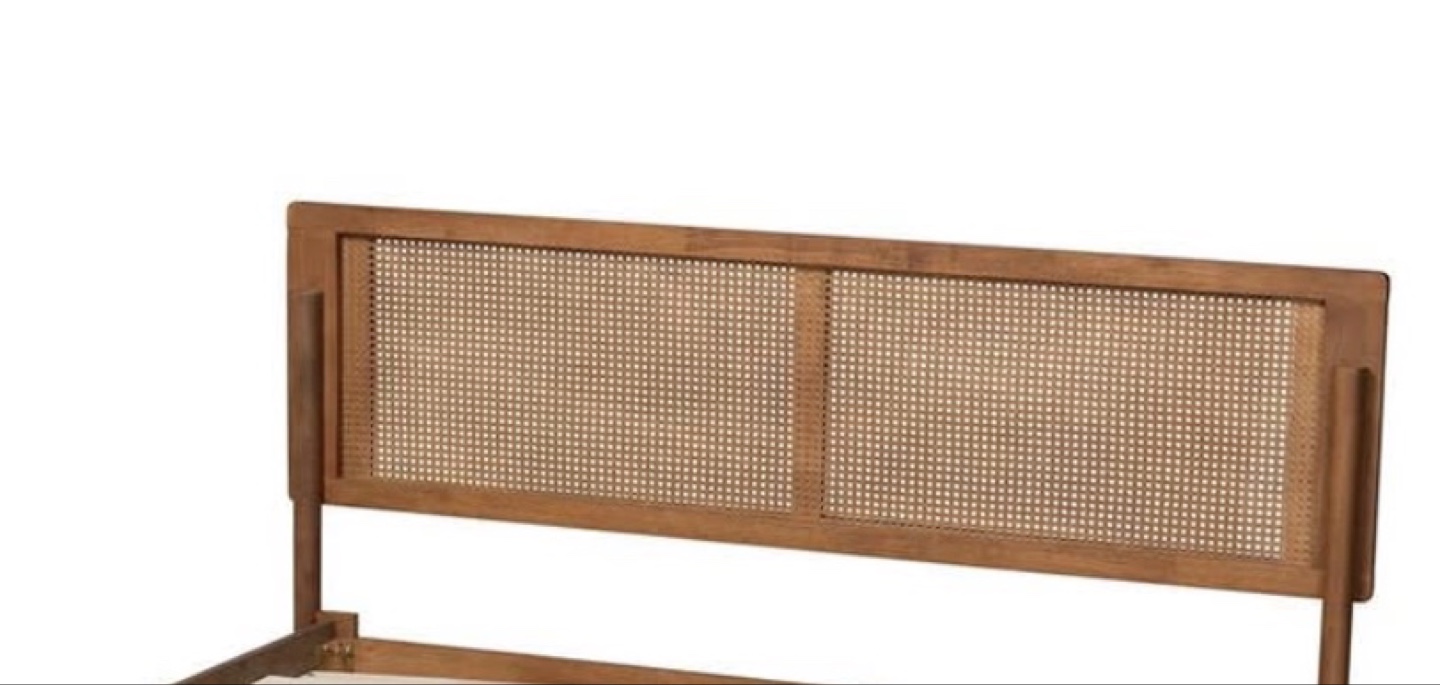 Mid-Century Modern Cane Headboard