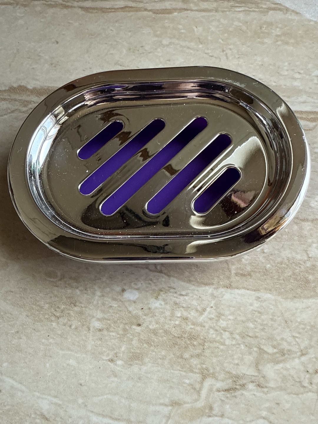 💸Purple and Chrome Soap Dish