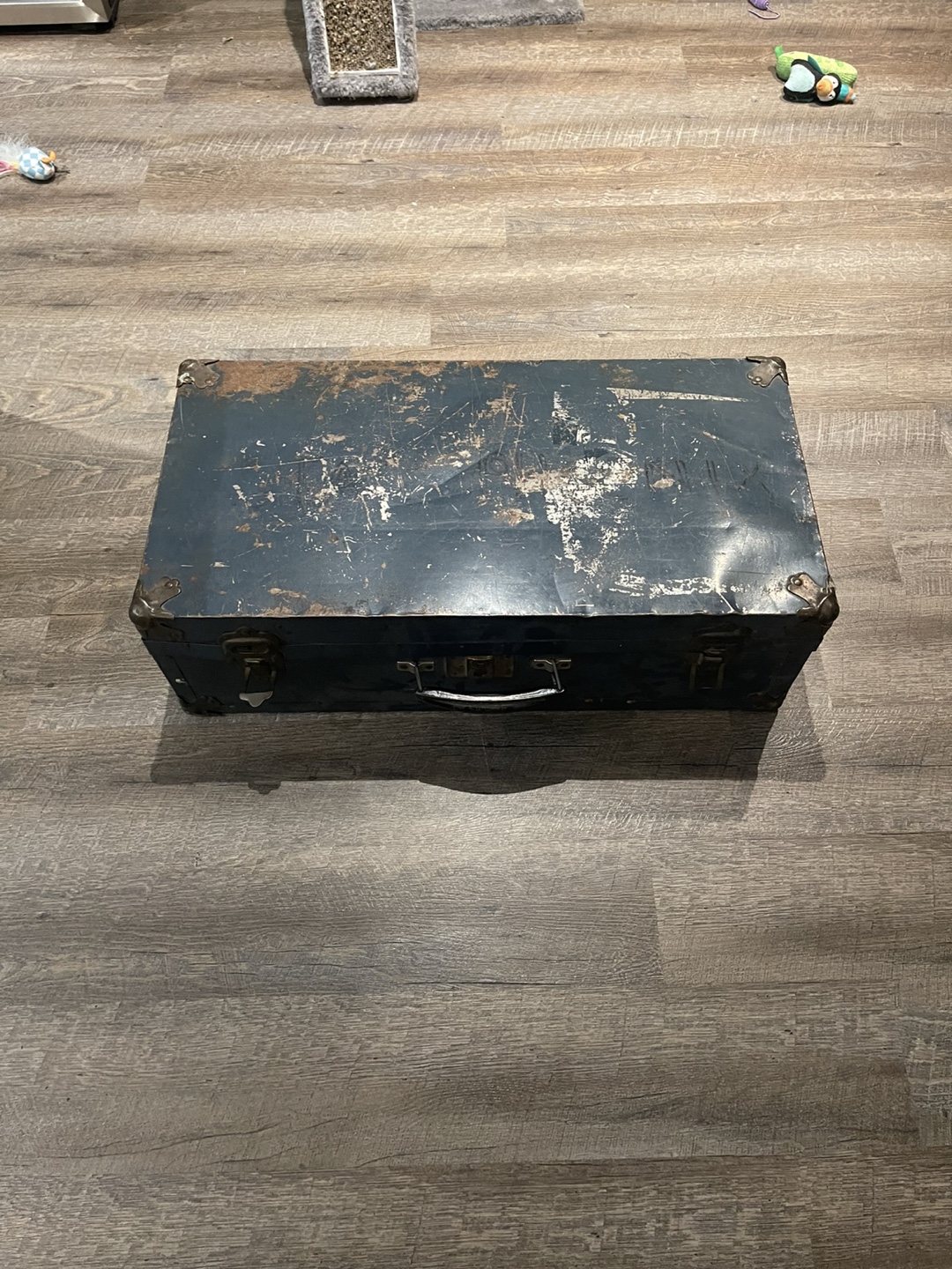Vintage Metal Suitcase 💚