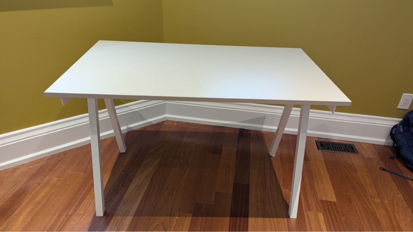 White A-Frame Desk - photo 3