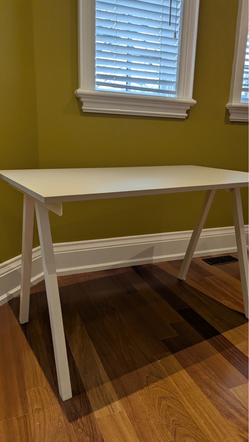 White A-Frame Desk