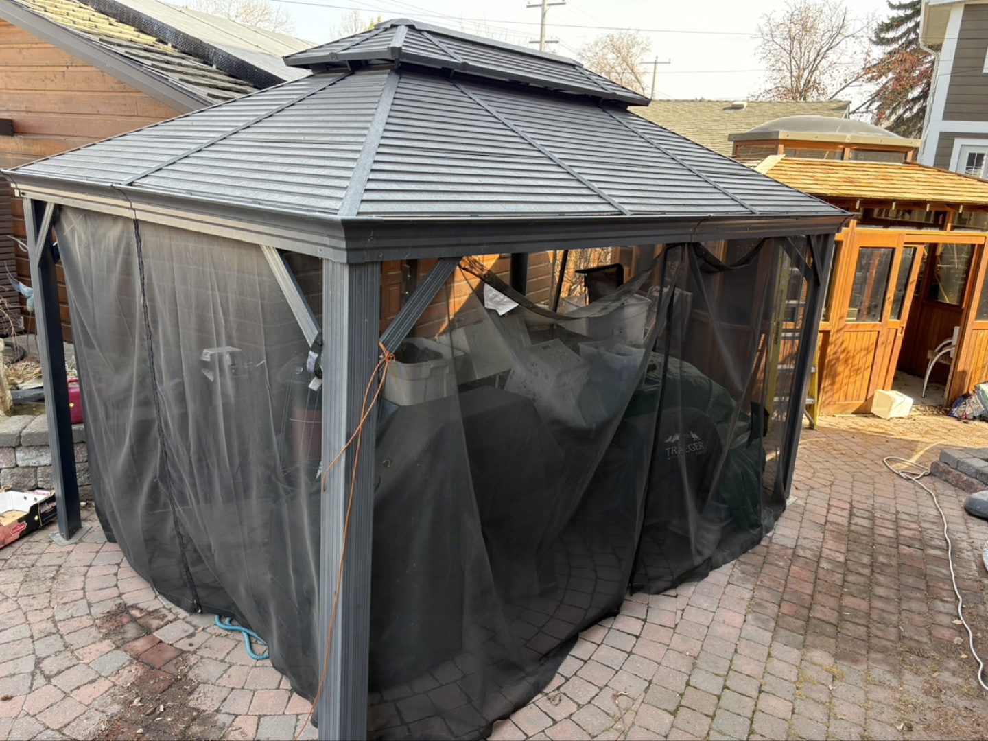 Outdoor Gazebo with Mosquito Netting - photo 4