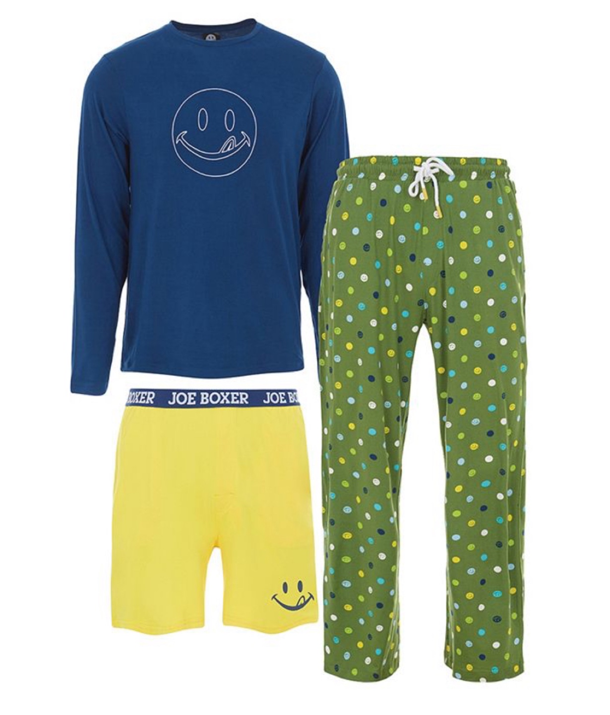 Joe Boxer Men's 3-Piece Pajama Set