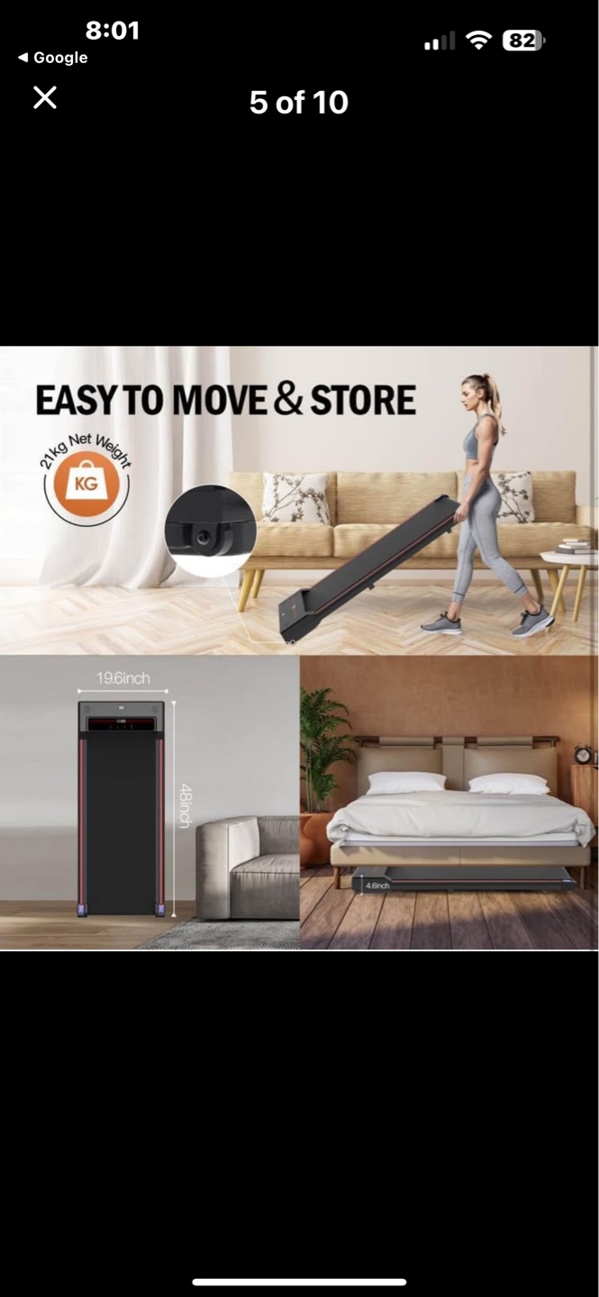 Under-desk Walking Treadmill - Foldable & Quiet! - photo 4