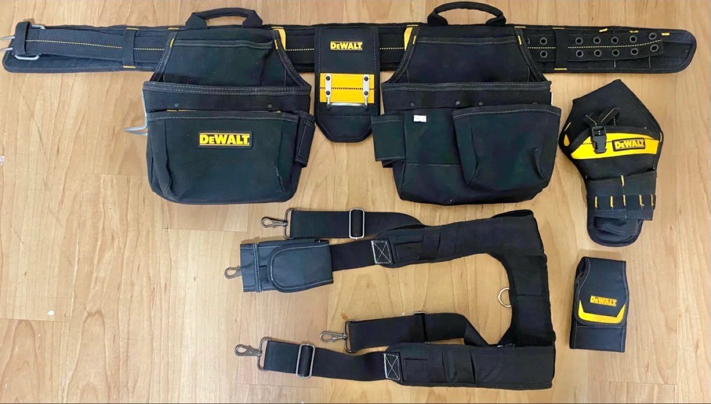 DEWALT Tool Belt Set with Shoulder Straps