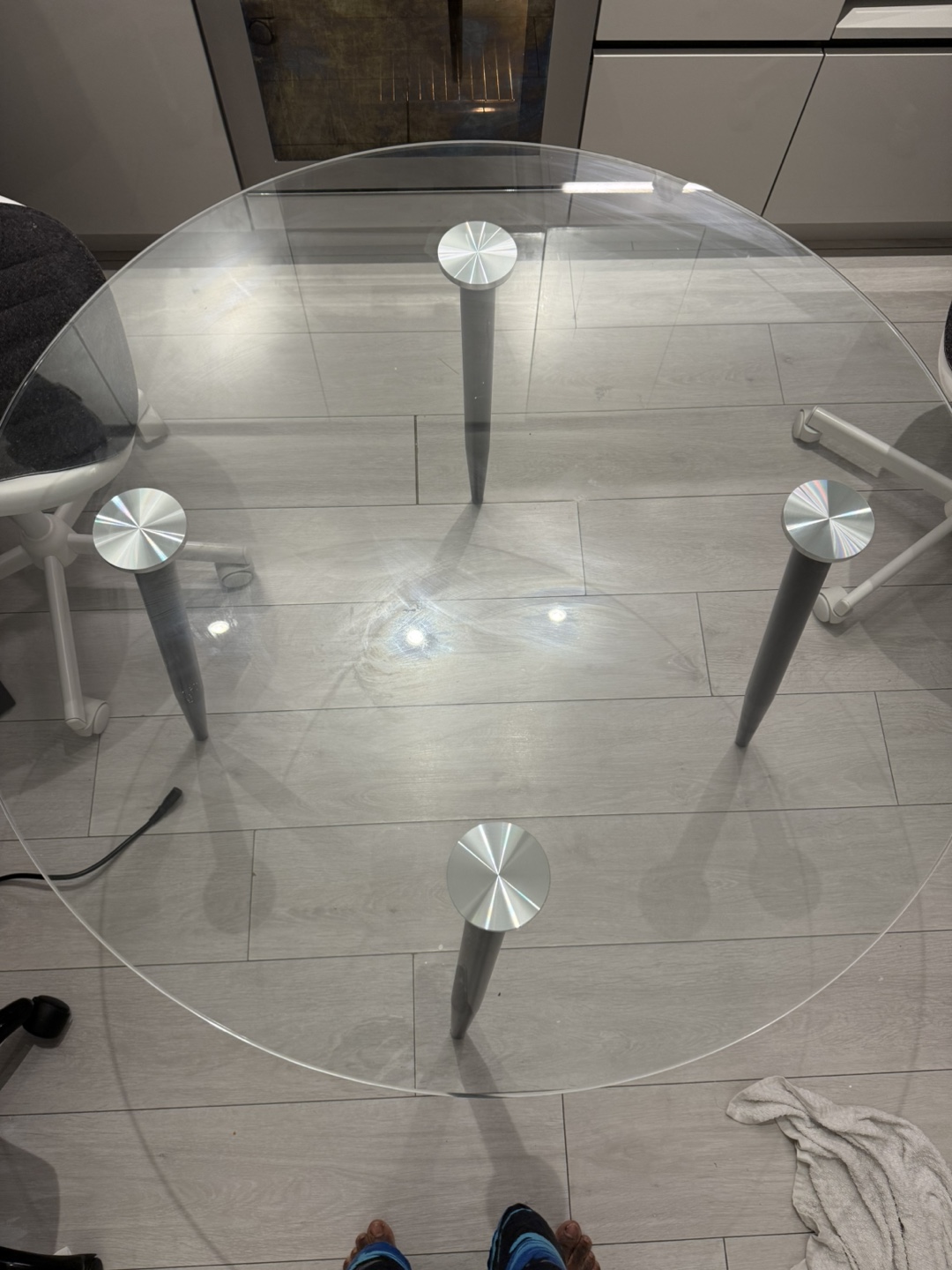 Modern Glass Round Side Table