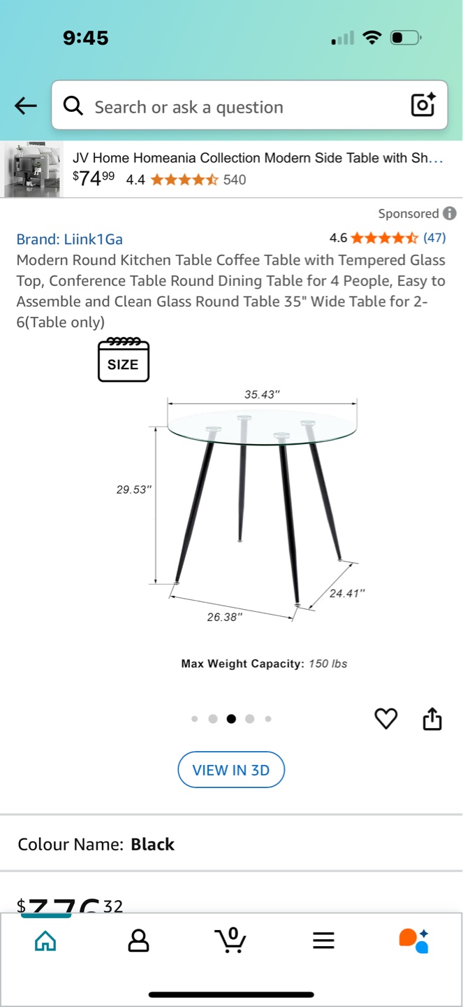 Modern Glass Round Side Table - photo 5