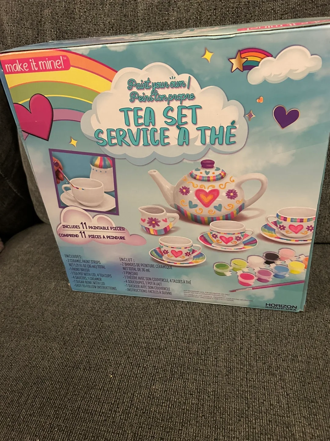 BNIB Make It Mine Paint Your Own Tea Set image indicator(2)