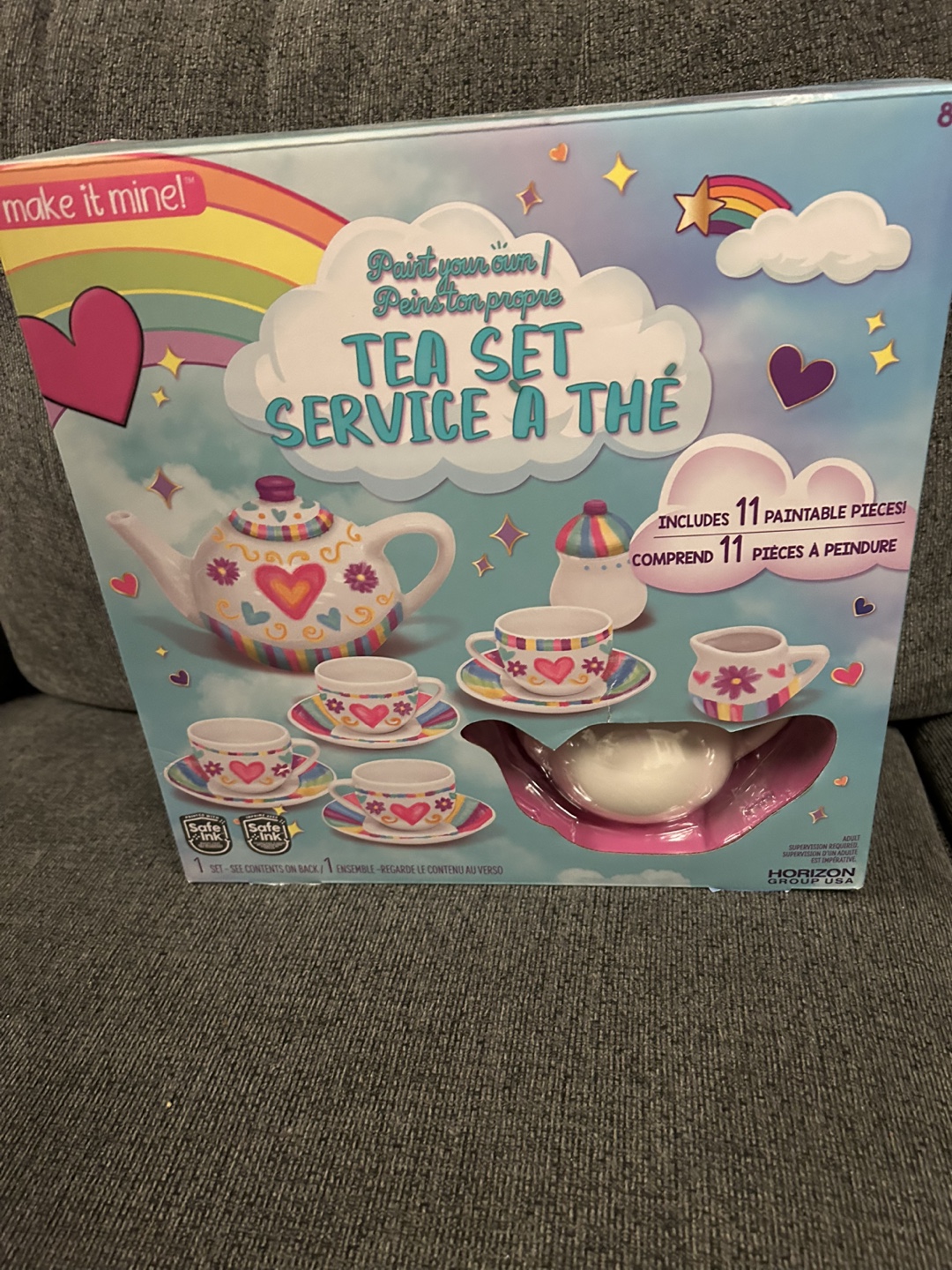 BNIB Make It Mine Paint Your Own Tea Set
