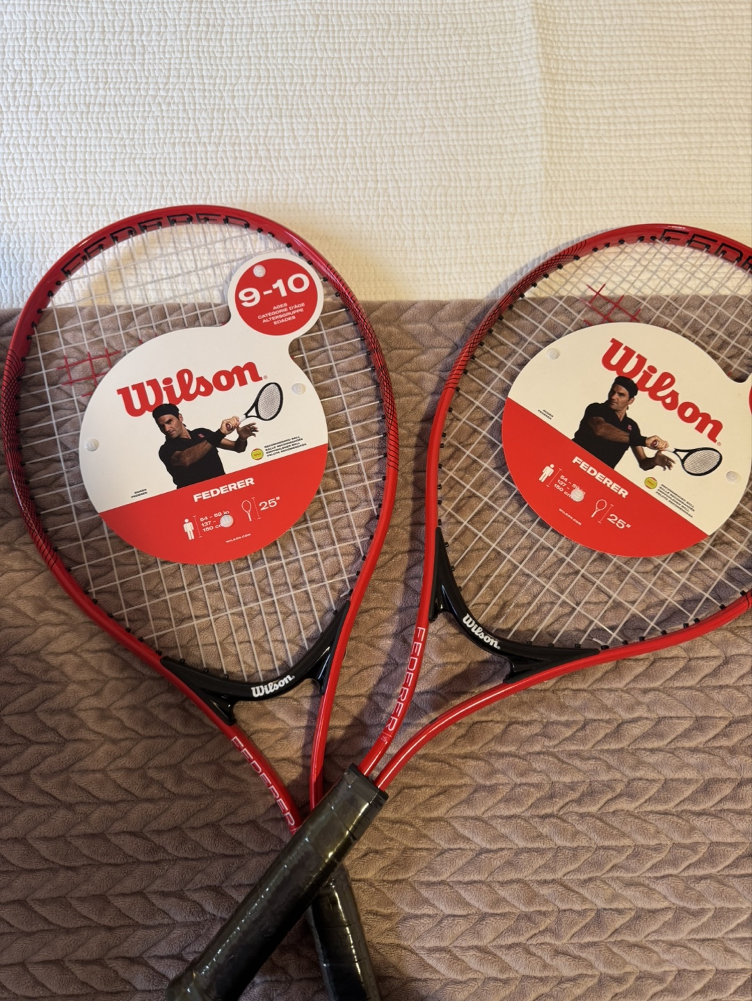 Wilson Federer Junior Tennis Rackets (Pair)