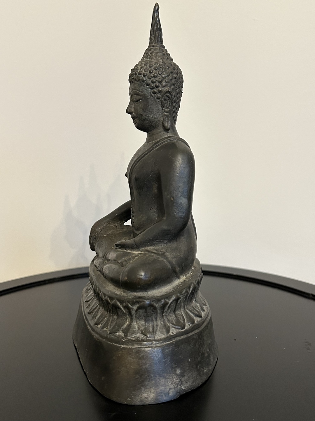Antique Bronze Buddha in  Meditation Statue 8,5” - photo 4