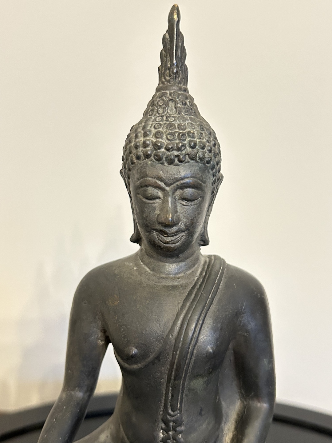 Antique Bronze Buddha in  Meditation Statue 8,5” - photo 2
