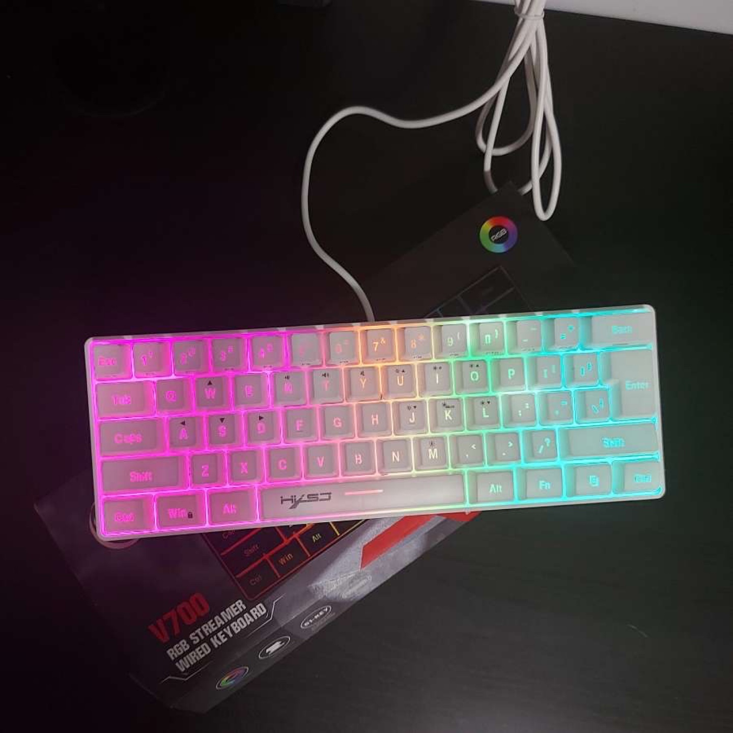 Hyso V700 RGB Wired Keyboard