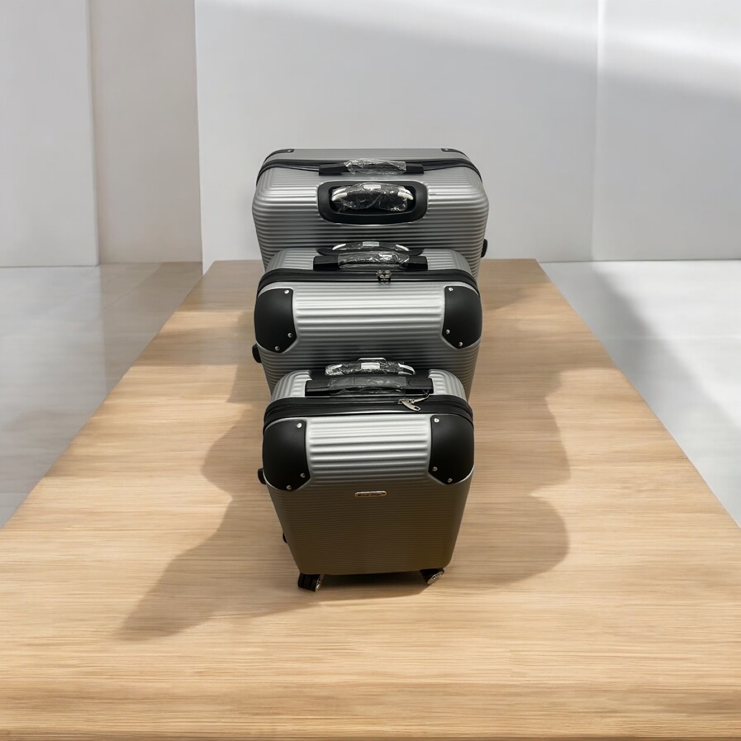 3-Piece Luggage Set - Silver - photo 3