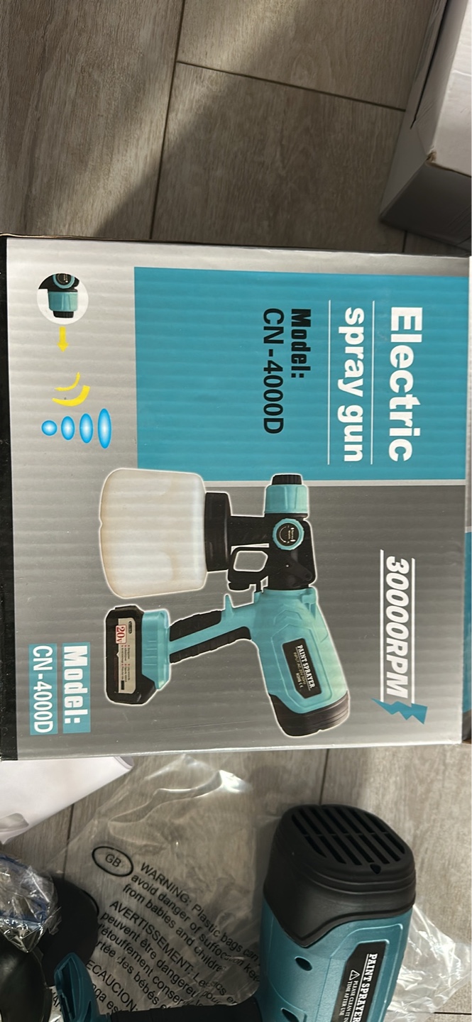 New Electric Paint Sprayer, 20V, 1400ml - photo 5
