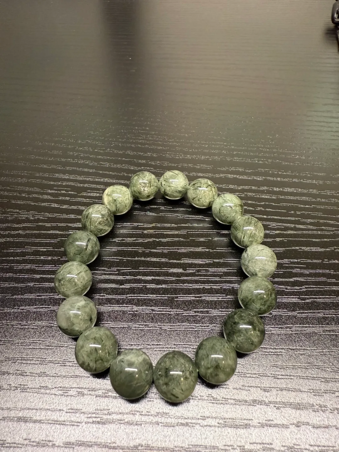 Green Phantom Quartz Beaded Bracelet thumbnail