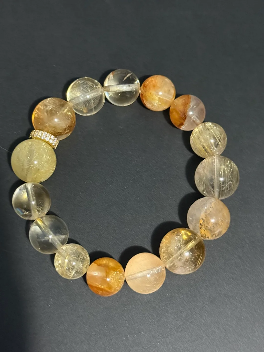 Gold Rutilated Quartz Bracelet thumbnail