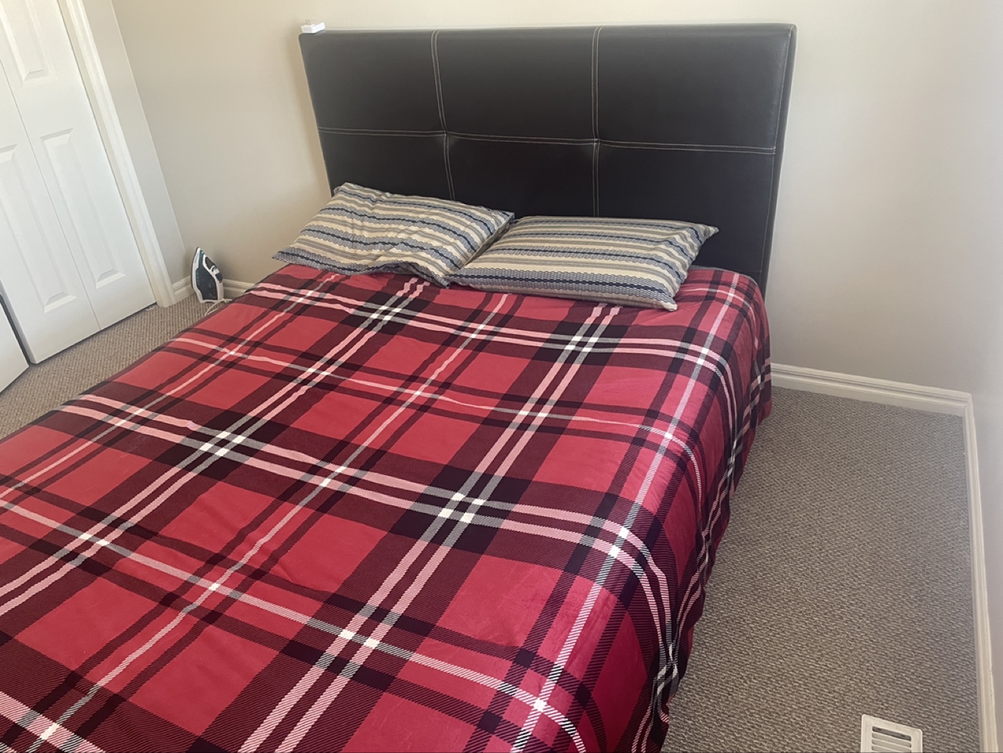 Double Bed Frame with Headboard and mattress