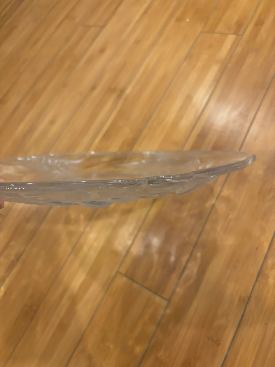 Crystal Serving Platter Set with Floral Design image indicator(10)