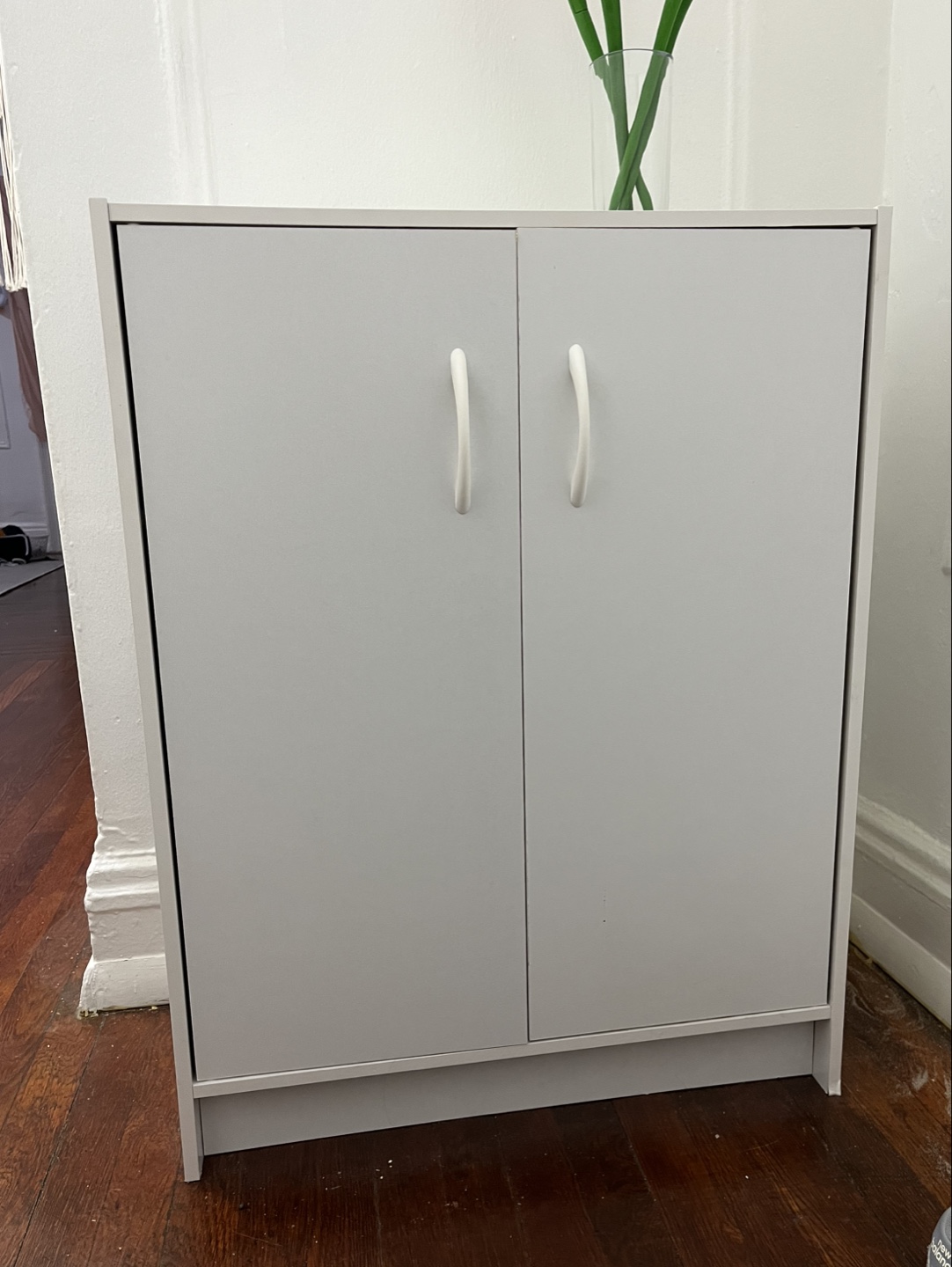 White Shoe Storage Cabinet