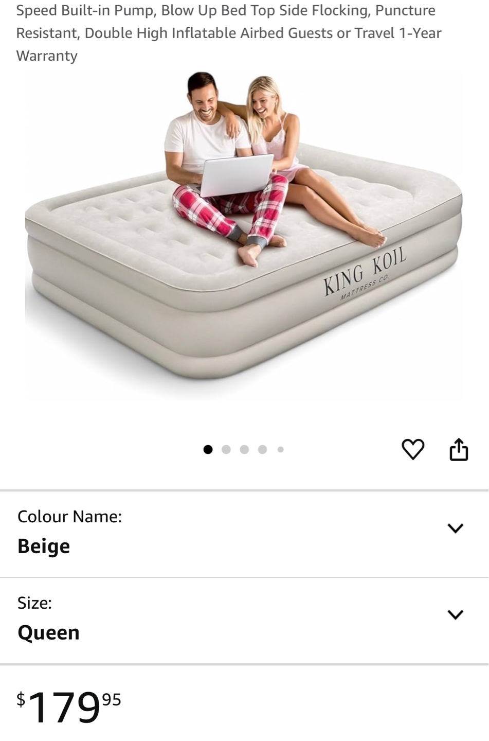 King Koil Queen Air Mattress - photo 4