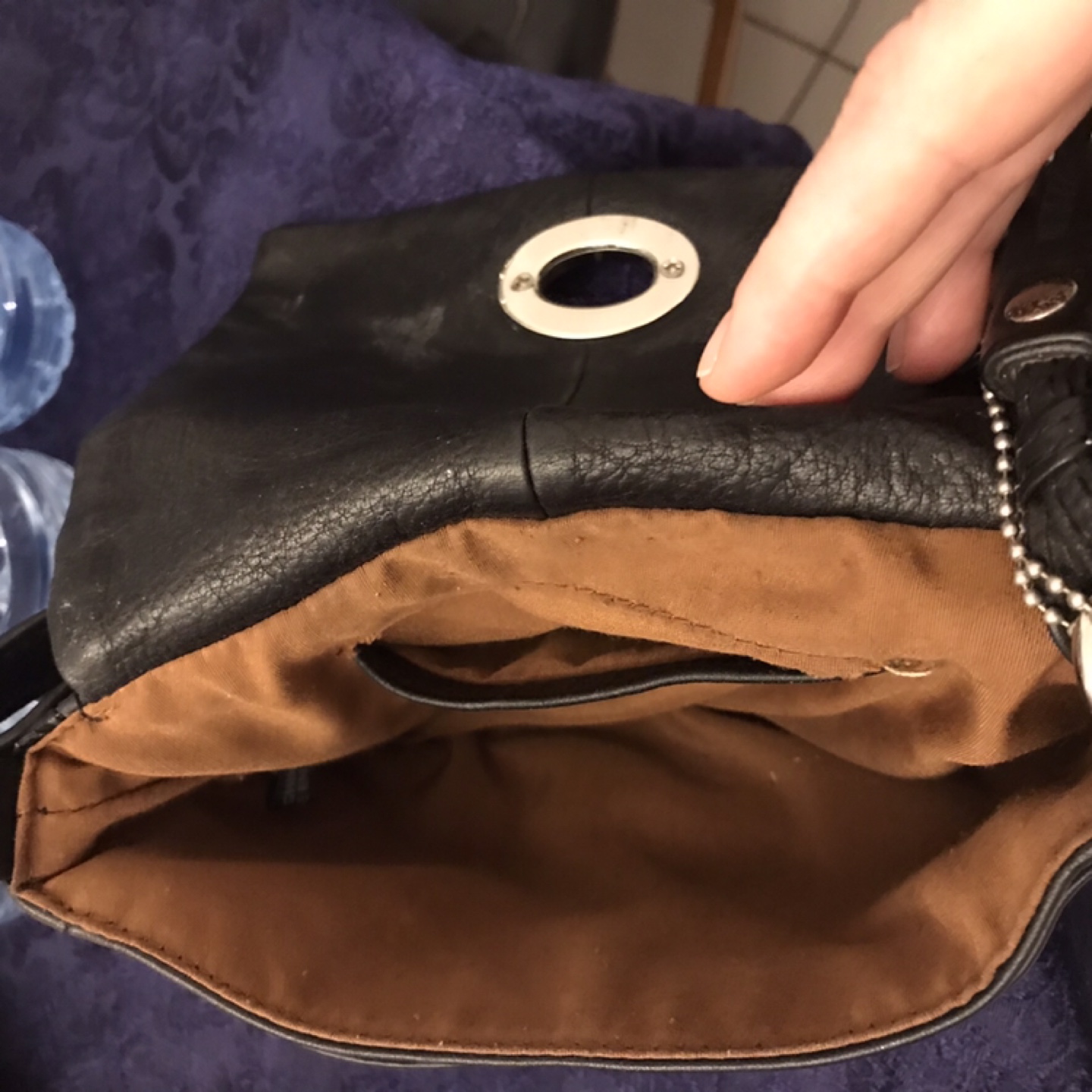 Black Leather Crossbody Bag - photo 2
