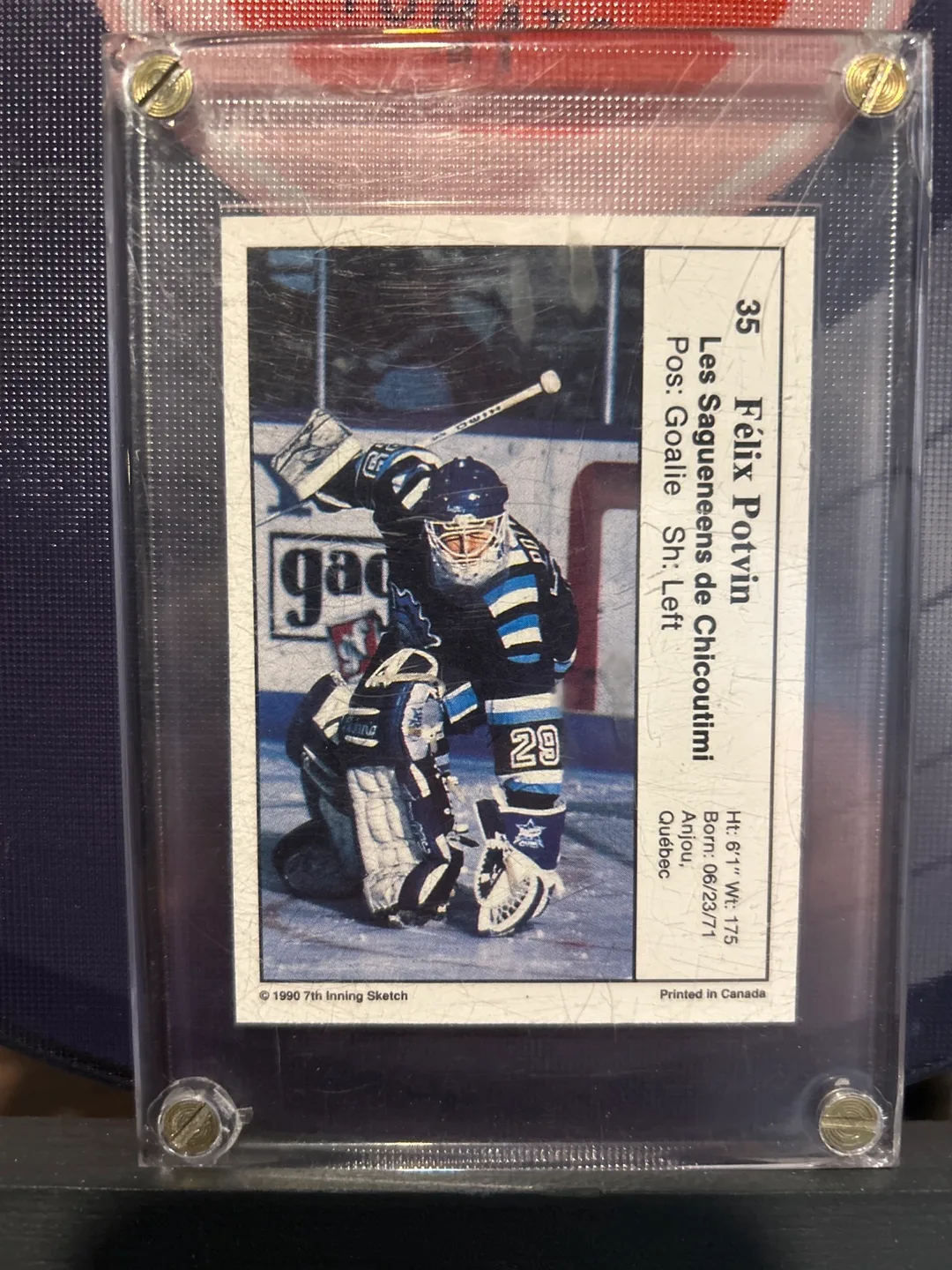 Felix Potvin Autographed Hockey Card image indicator(2)
