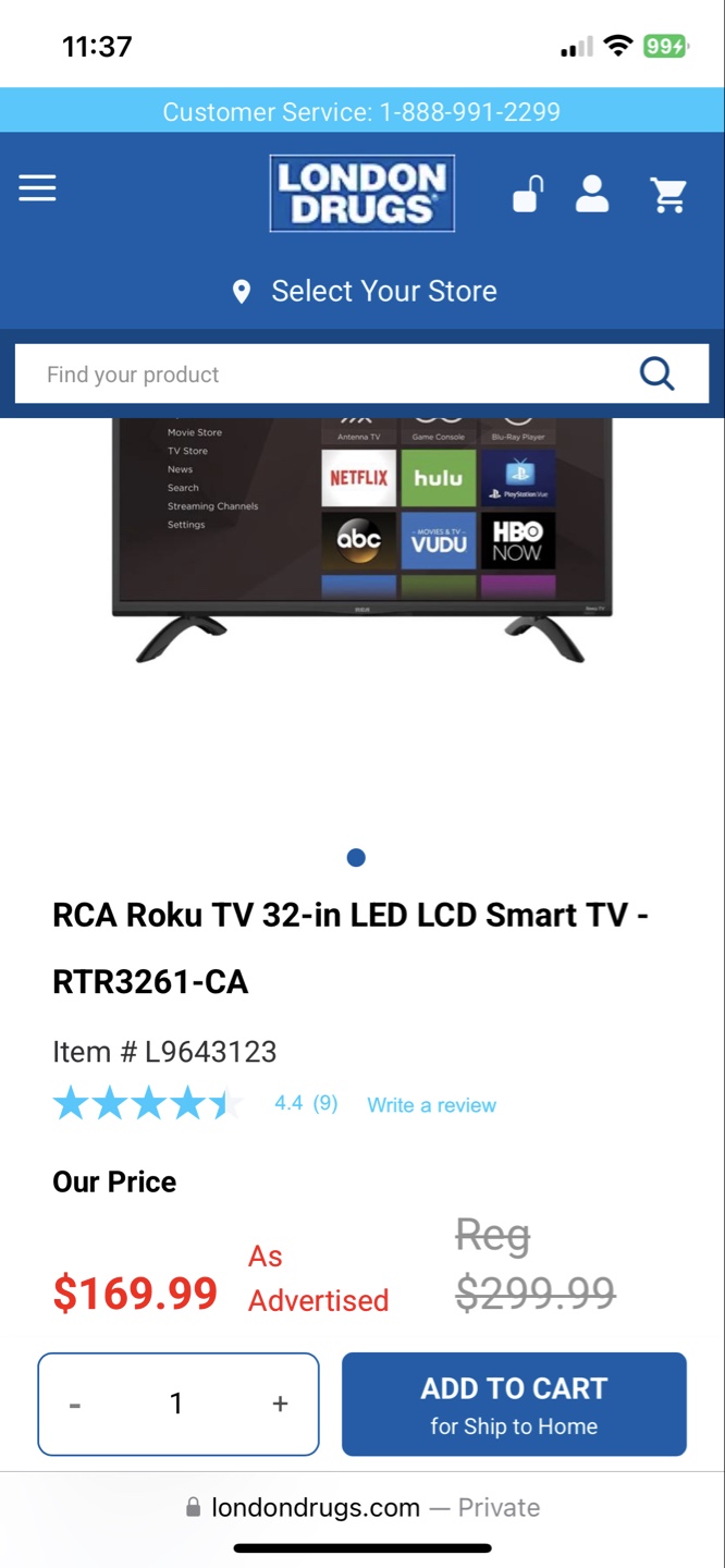 RCA Roku 32-inch 4K Smart TV