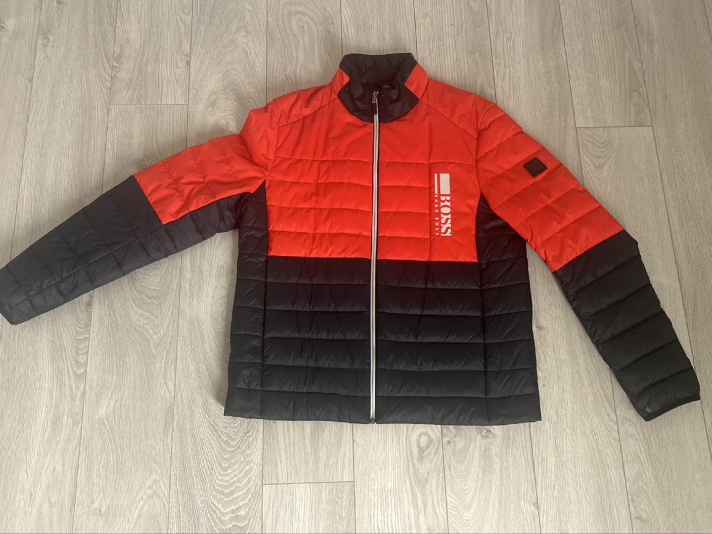 Hugo Boss Red and Black Padded Jacket