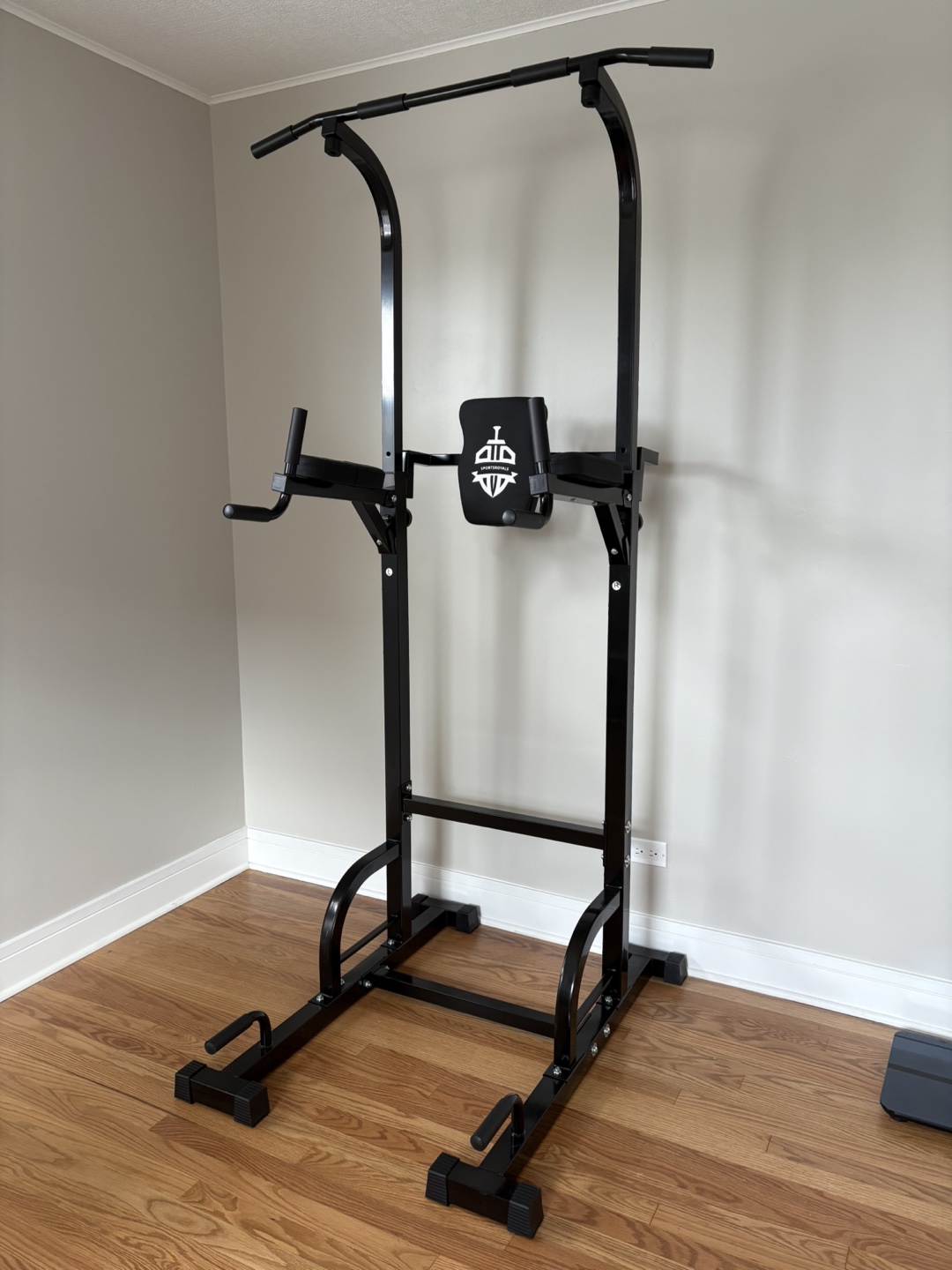 Power Tower Dip Station Pull Up Bar Home Gym Workout