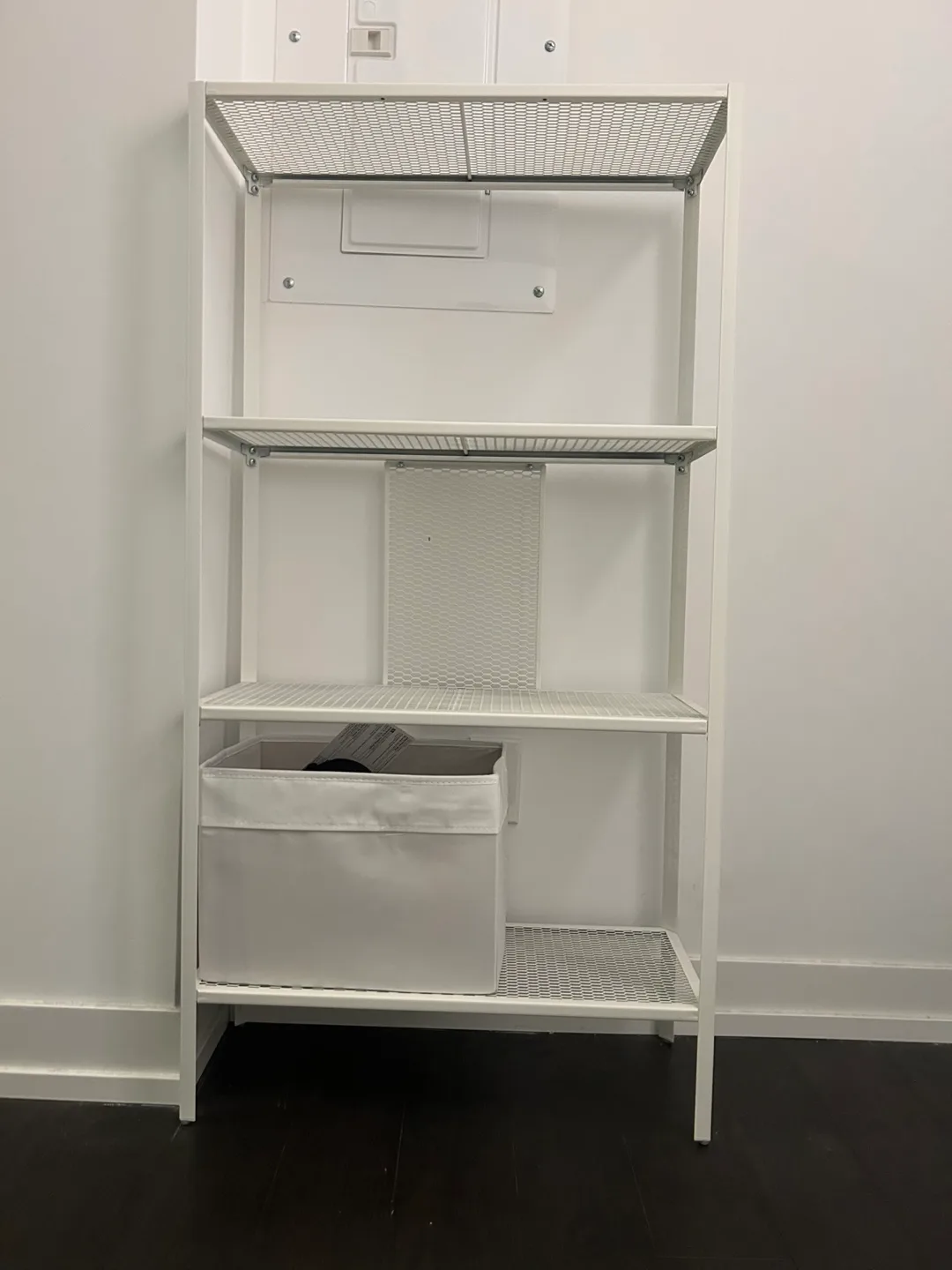 IKEA White Metal 4-Tier Shelving Unit image indicator(6)