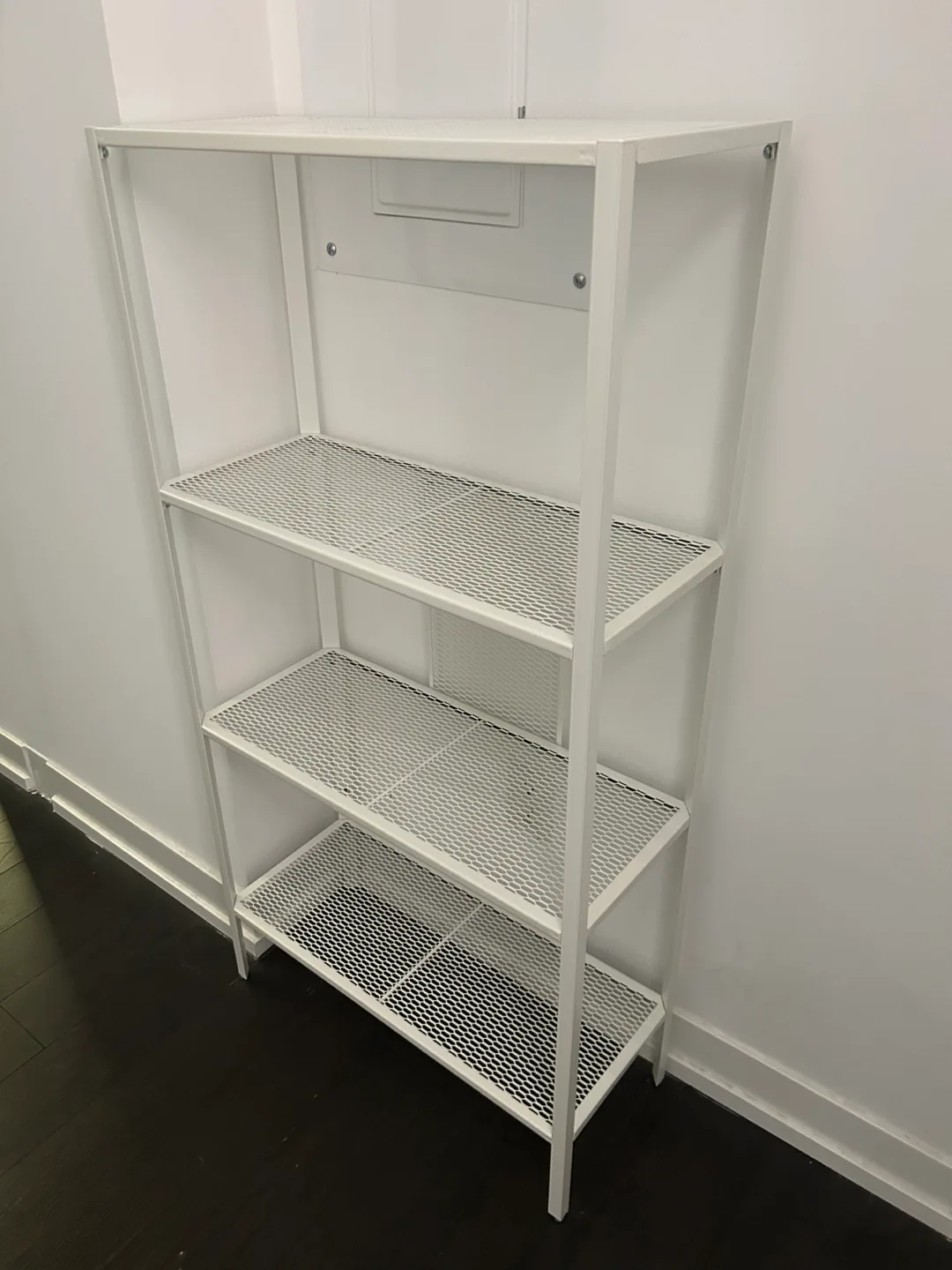 IKEA White Metal 4-Tier Shelving Unit image indicator(4)