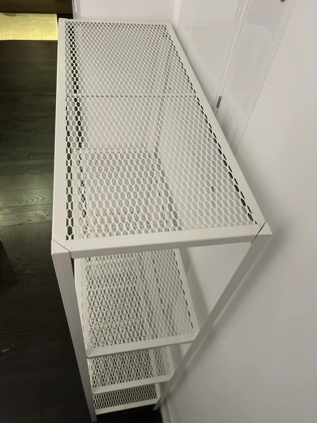 IKEA White Metal 4-Tier Shelving Unit image indicator(5)