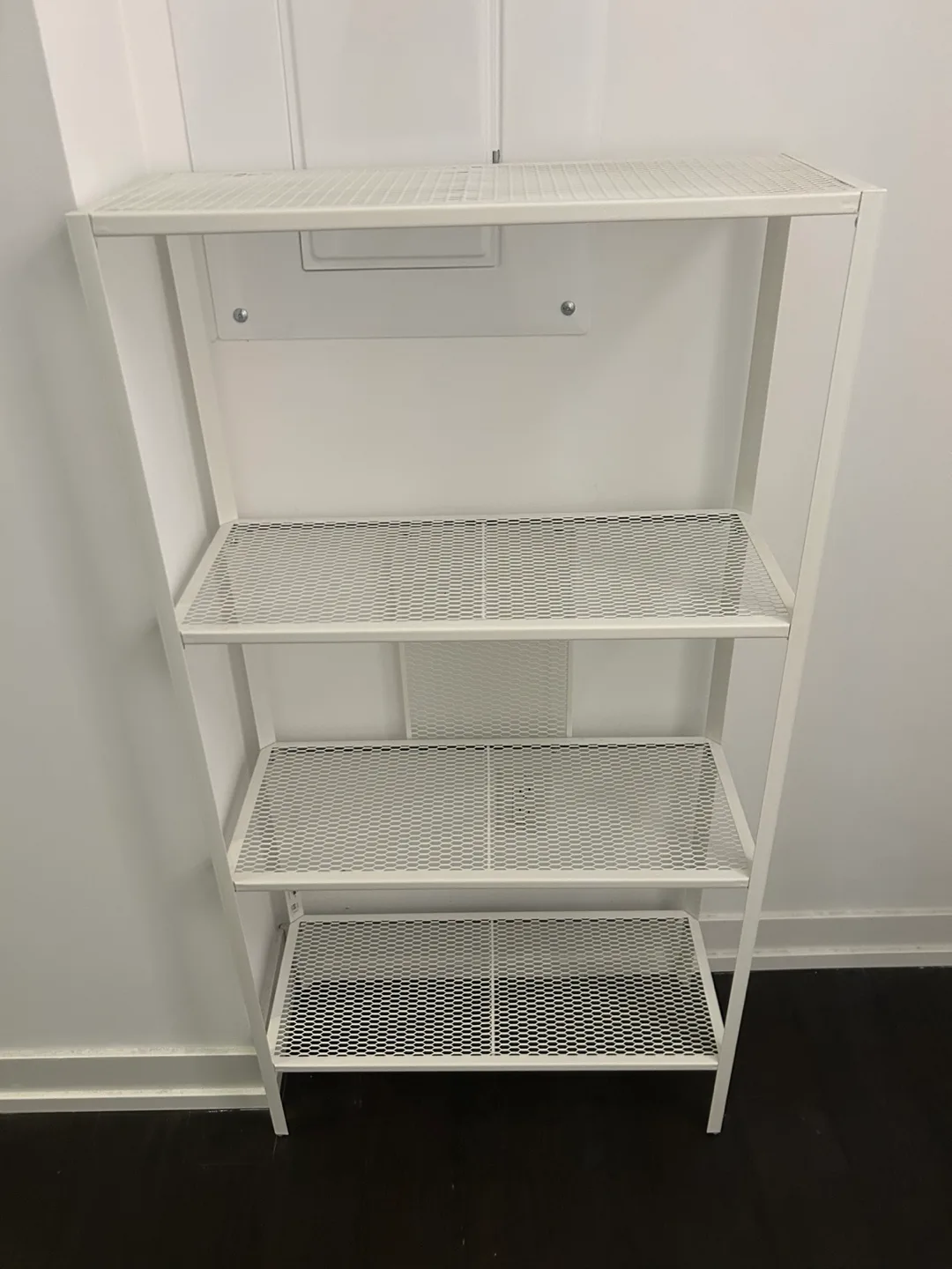 IKEA White Metal 4-Tier Shelving Unit image indicator(2)