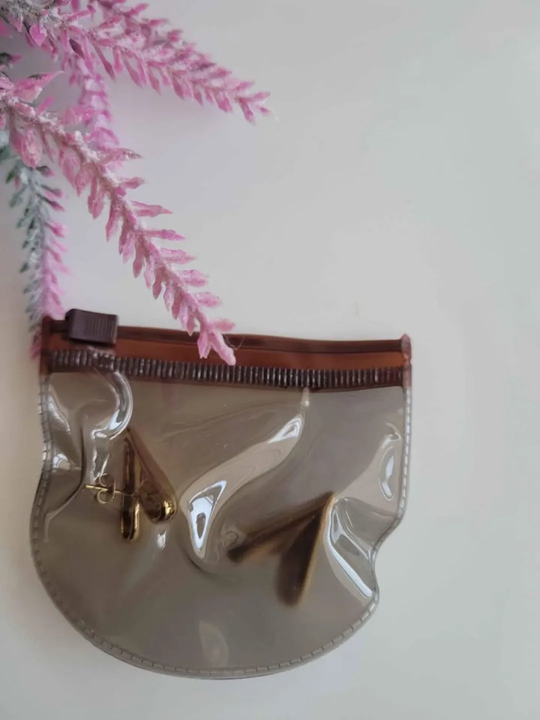 Stainless steel gold heart stud earrings image indicator(6)