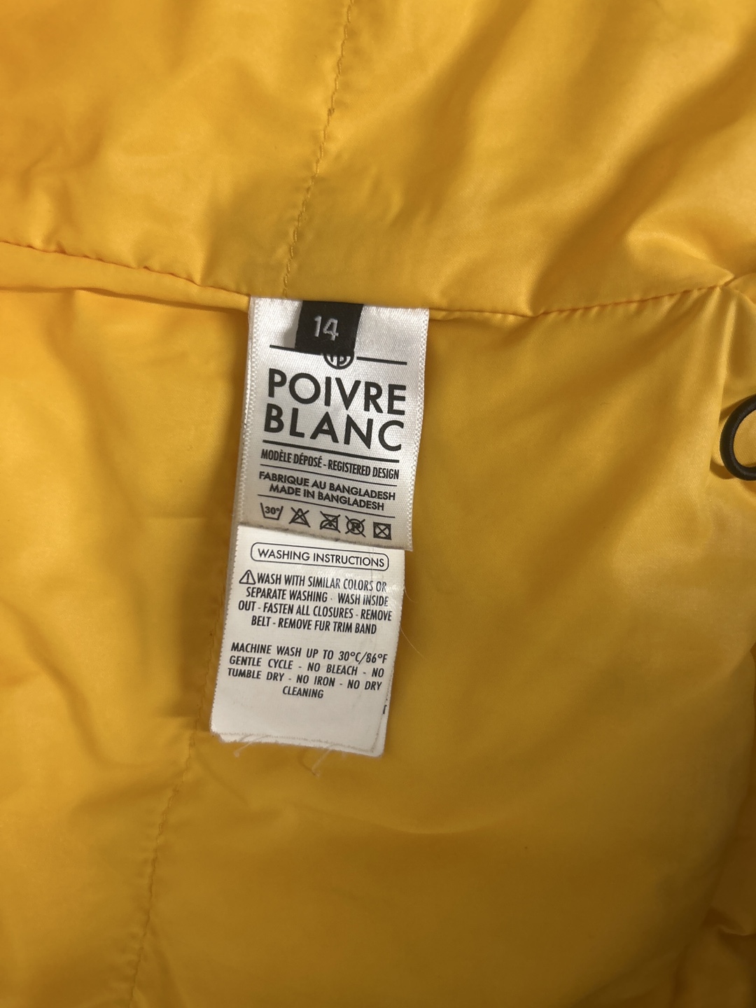 Poivre Blanc Yellow Boys' Ski Jacket Size 14 - photo 3