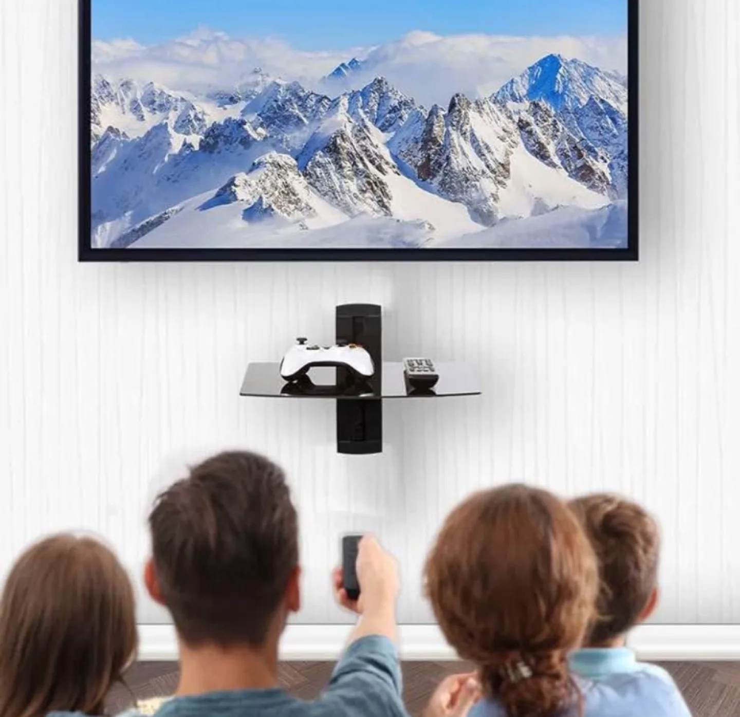 Wall Mounted Multimedia Shelf (for a use under wall mounted TV) image indicator(5)