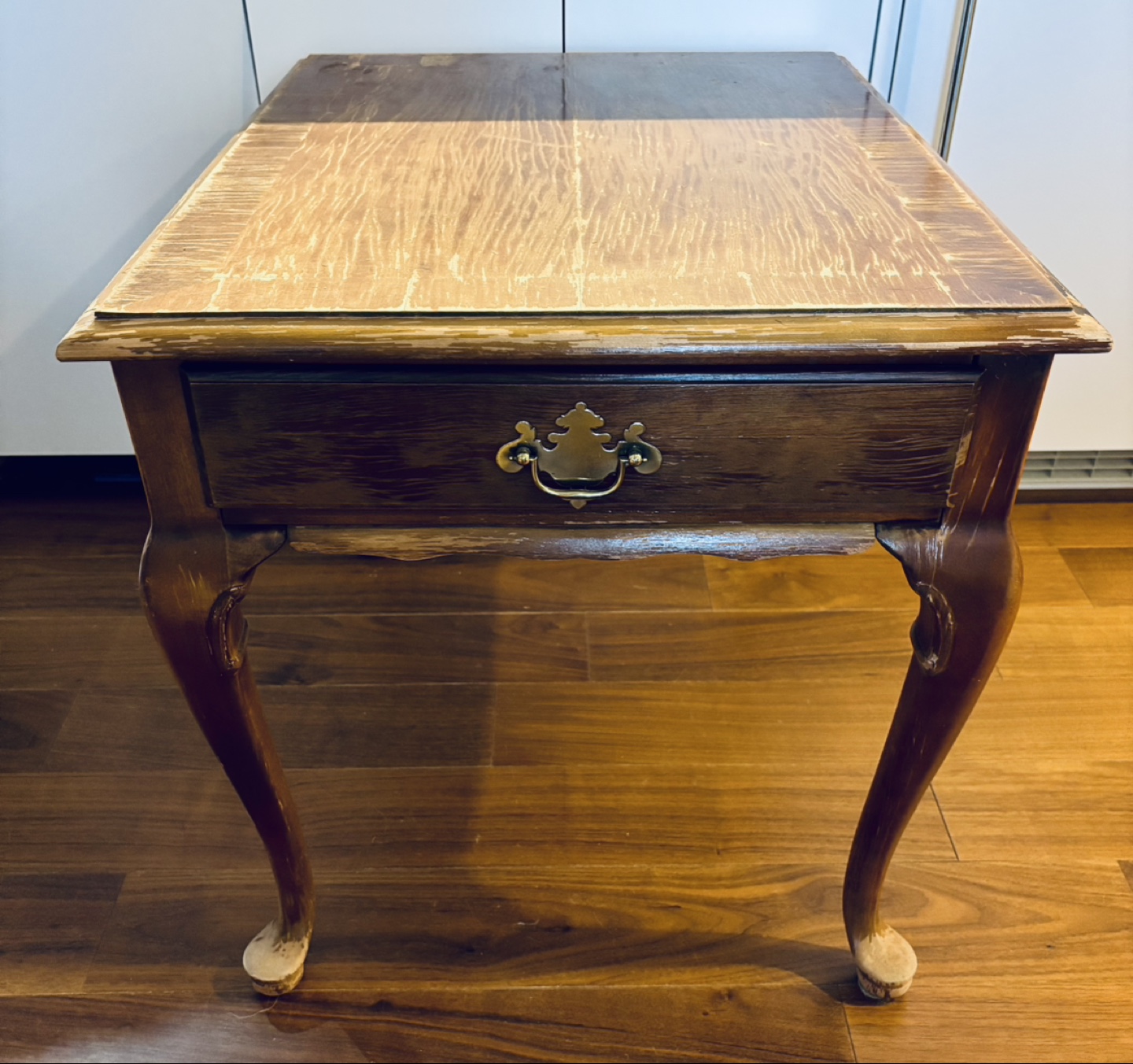 FREE! Vintage Wooden End Table with Drawer
