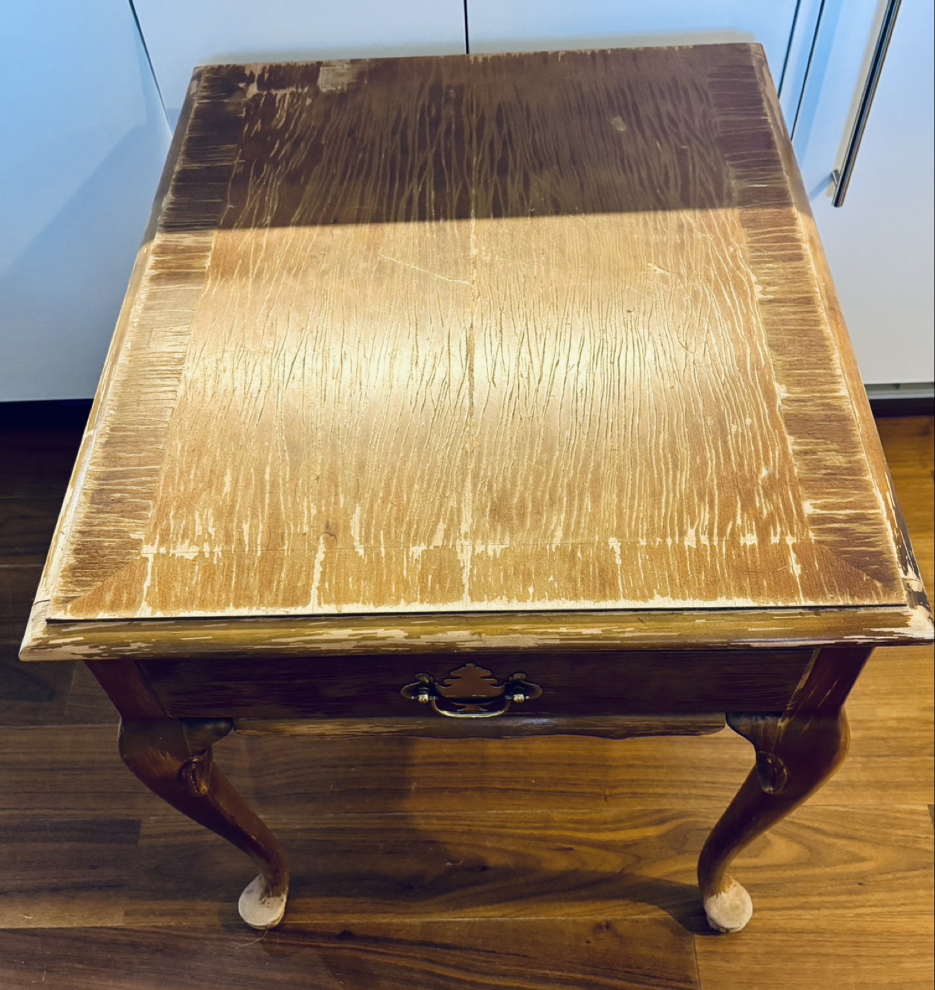 FREE! Vintage Wooden End Table with Drawer - photo 3