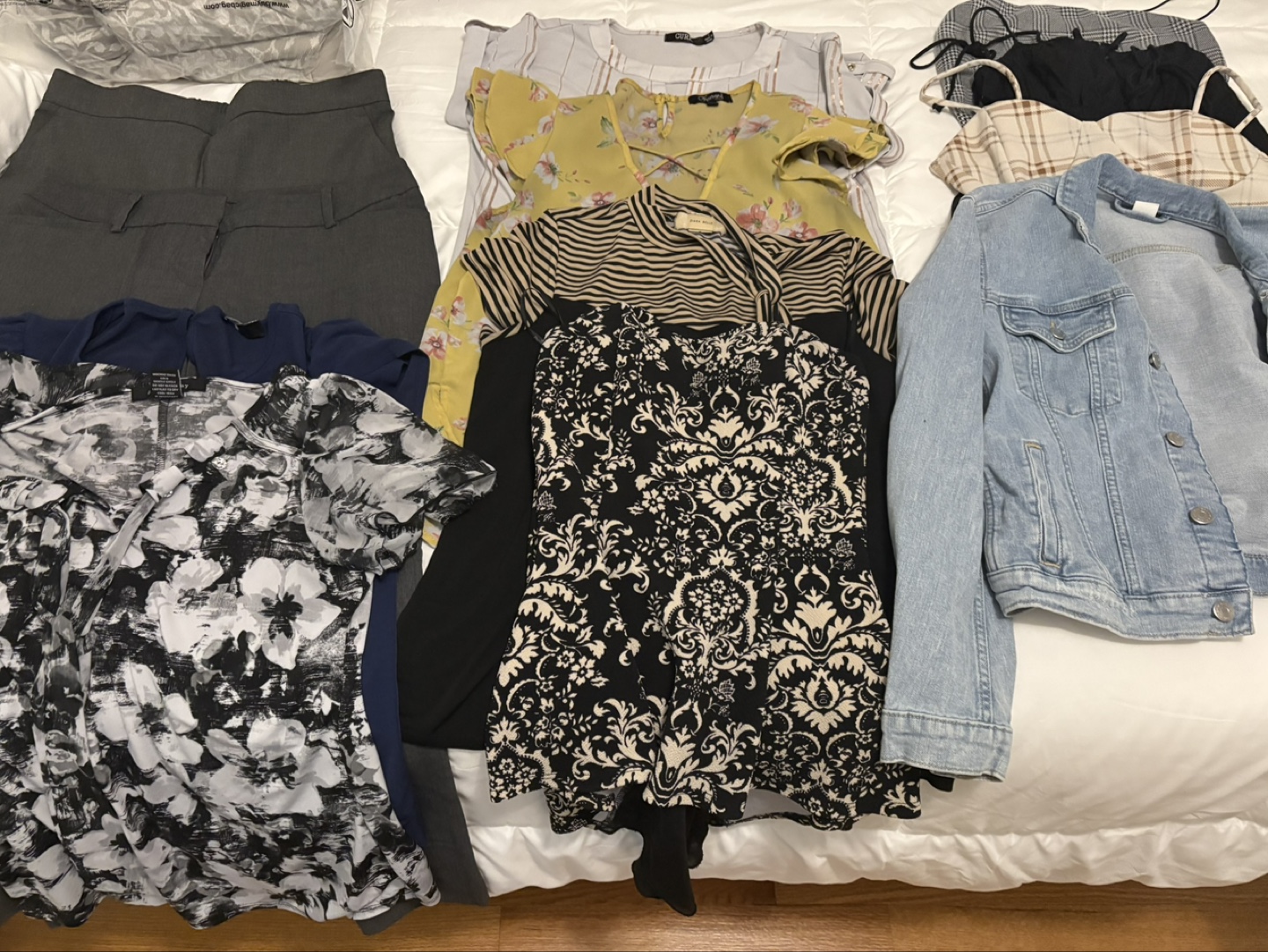 Women's and Men's Clothing Bundle - Tops, Bottoms, Jacket - photo 2