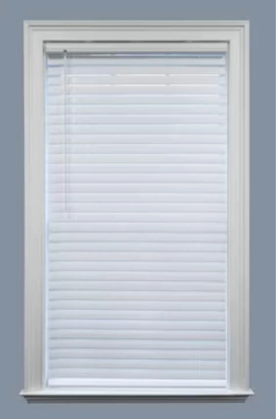 White Faux Wood Blinds 33.5” x 64” (adjustable to 35” wide) image indicator(5)