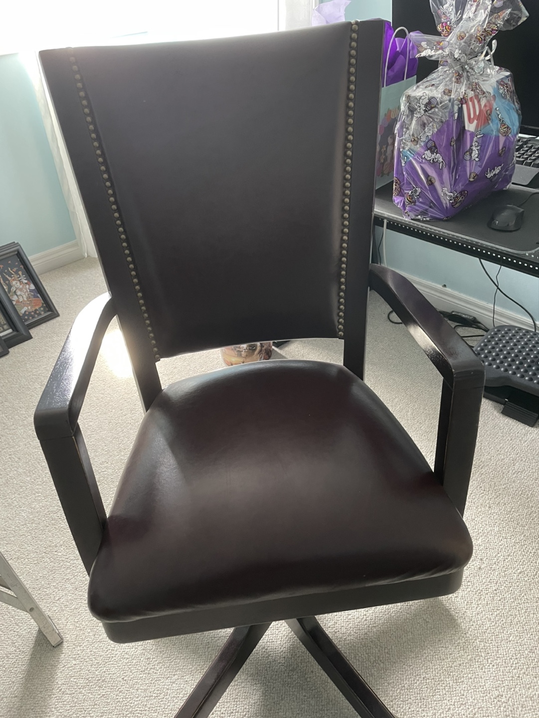 Brown Leather Office Chair