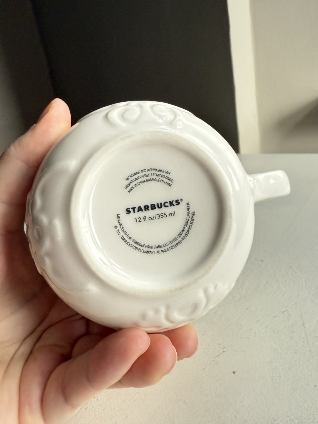 Starbucks Embossed Ceramic Mug - photo 4