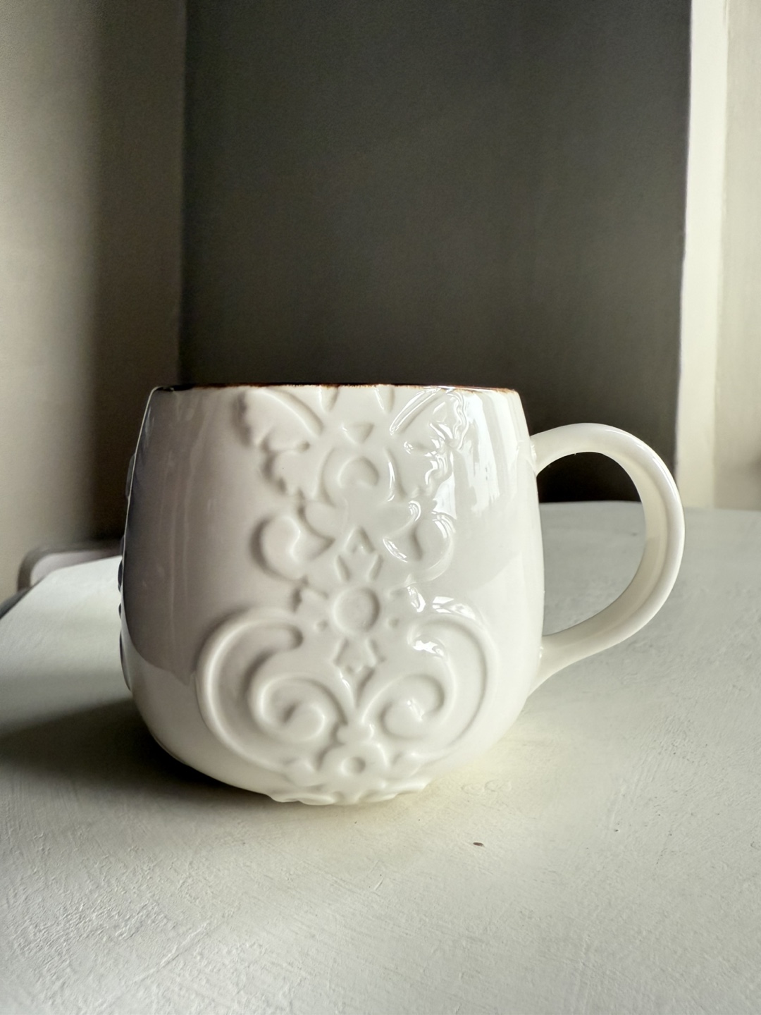 Starbucks Embossed Ceramic Mug