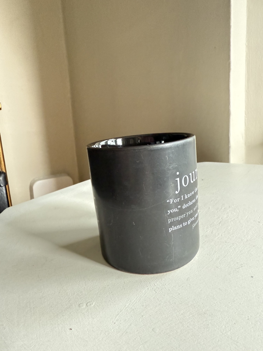Black Inspirational Scripture Mug - photo 2
