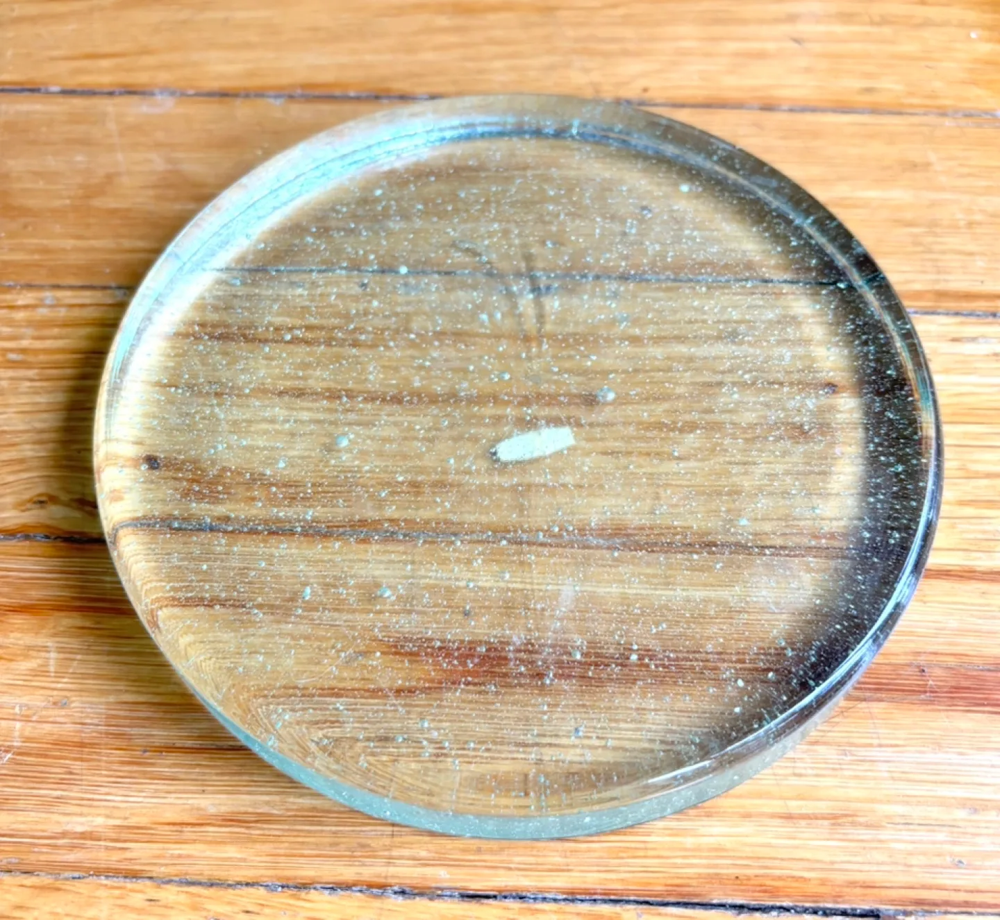 Glass Pillar Candle Base Like New / Never Used image indicator(2)