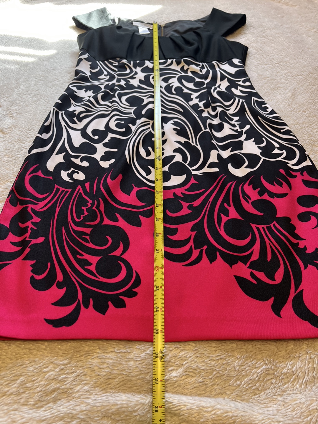 LADIES LONDON TIMES BLACK FLORAL DRESS (Size 10) - photo 3